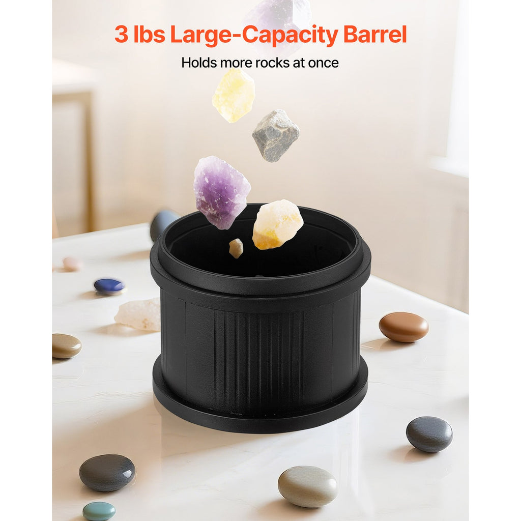 Uimoso 3lbs Rock Tumbler Kit with Gemstones and Polishing Materials