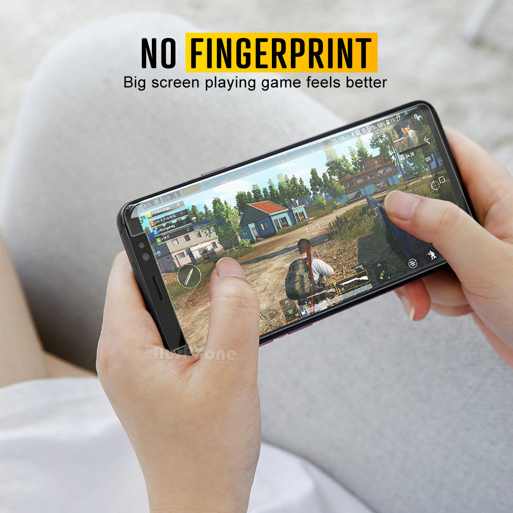 NUGLAS Full Coverage Tempered Glass Screen Protector for Samsung