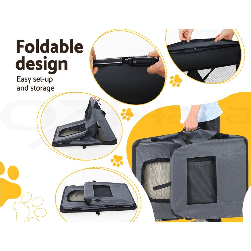 i.Pet Pet Soft Crate Carrier Dog Cat Travel Portable Bag Large Puppy Kennel Cage