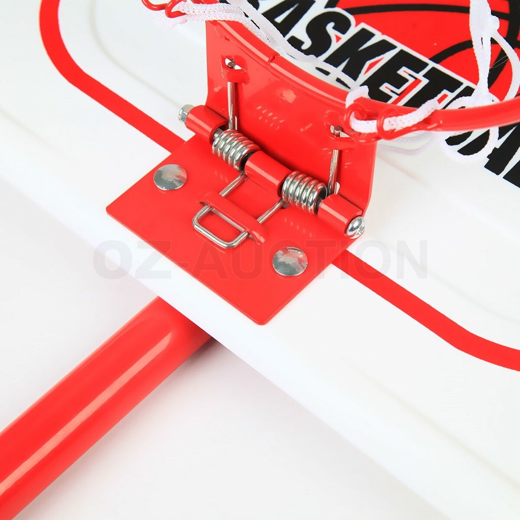 2.4m Large Kids Portable Basketball Hoop Stand Set Adjustable Height