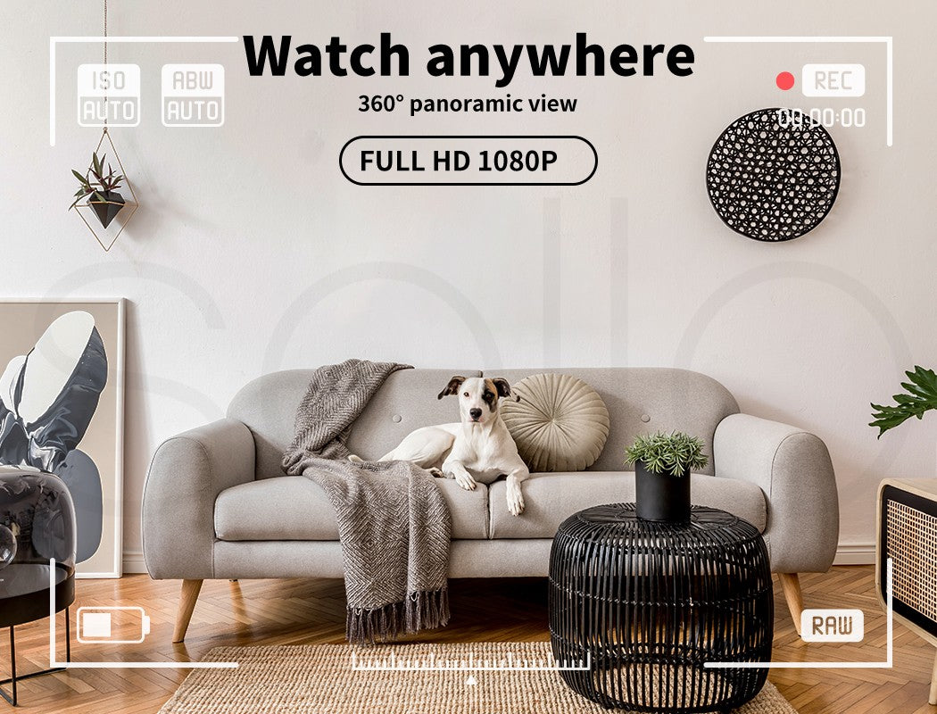 Home Security Camera – Wireless Indoor/Outdoor WiFi CCTV 360° Monitor C6N