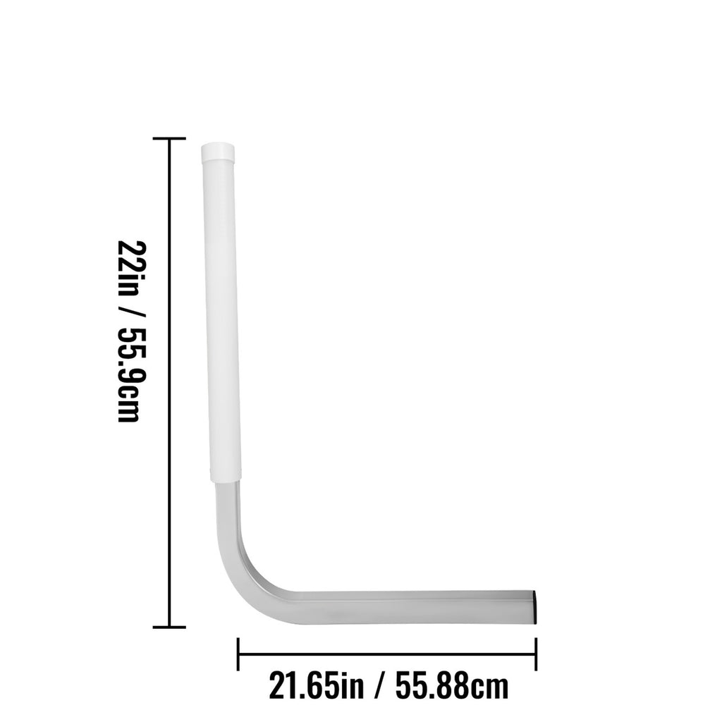 Uimoso Boat Trailer Guide-on 22" Steel Trailer Post Guide on w/ 1 Pair PVC