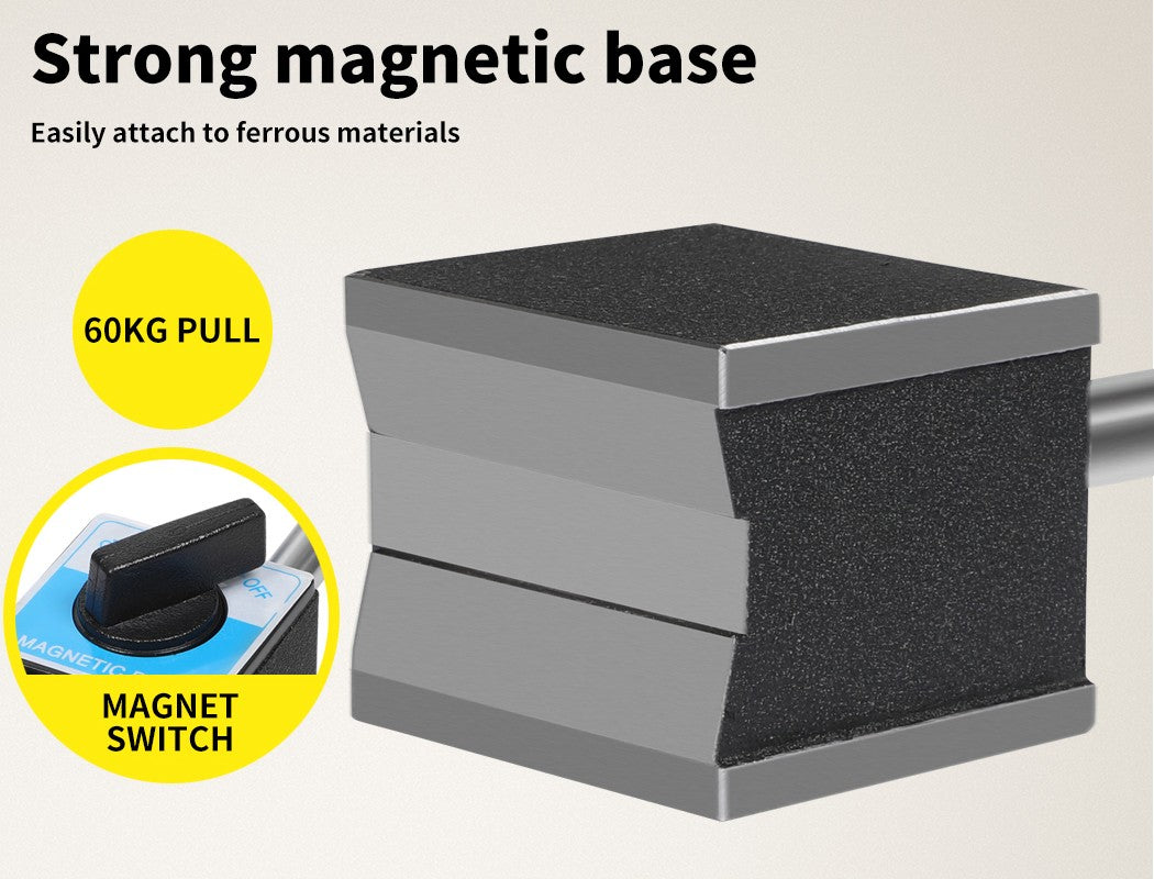 Traderight Dial Indicator Gauge – Magnetic Base 0-10mm 22-Point Set
