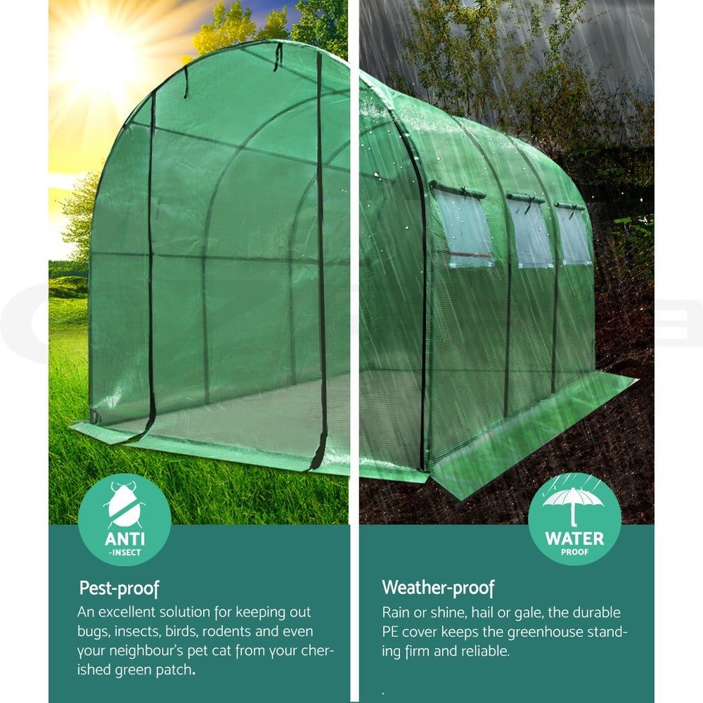 Walk-In Greenhouse Plant Garden Dome 3x2x2m