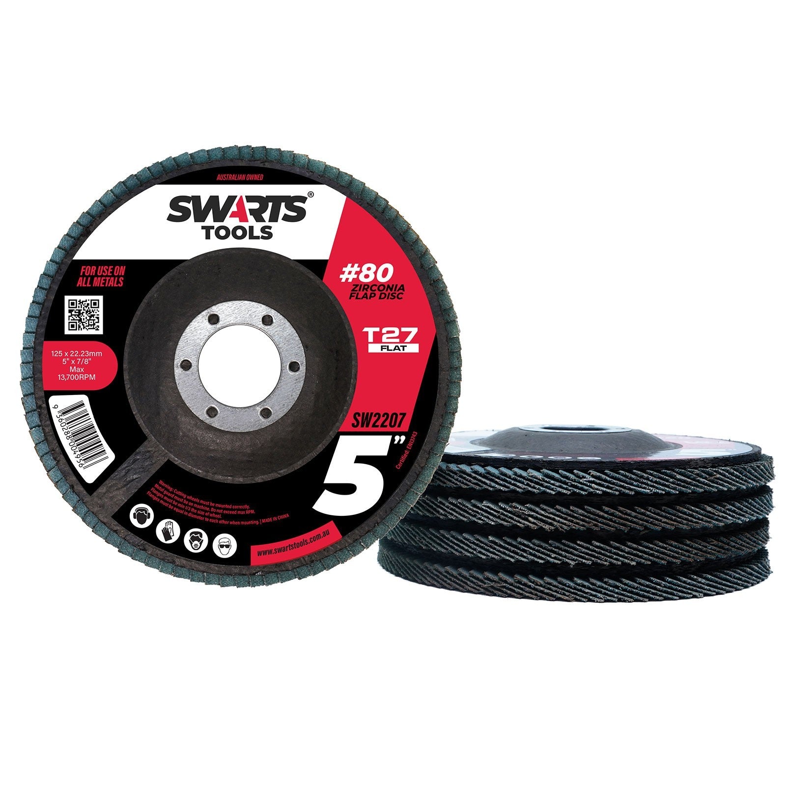 5" 125mm Zirconia Flap Disc – Grinder Sanding Disk for Metal