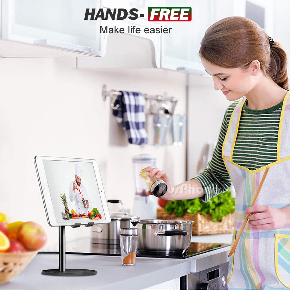 Adjustable Aluminum Tablet Stand for iPad iPhone Samsung
