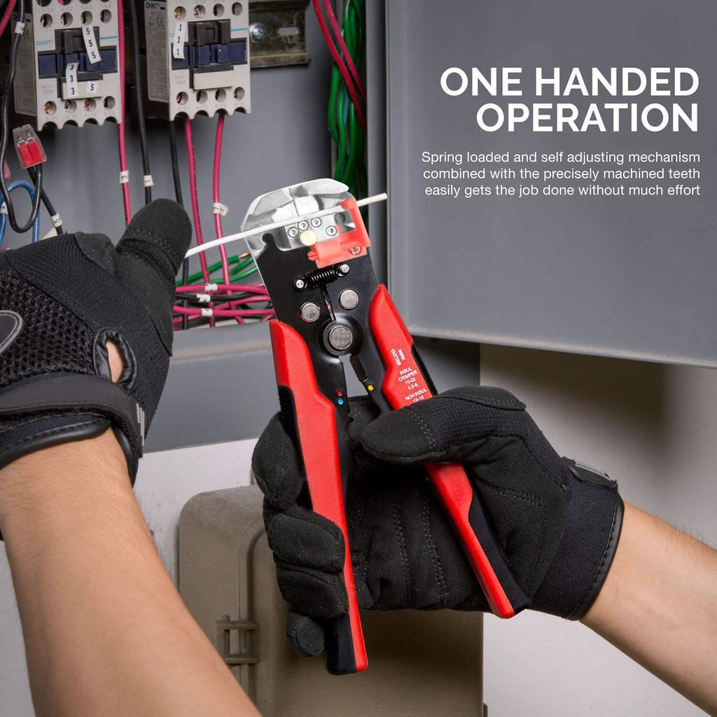 260pc Wire Stripper & Crimper Set – Self-Adjustable Pliers & Terminals