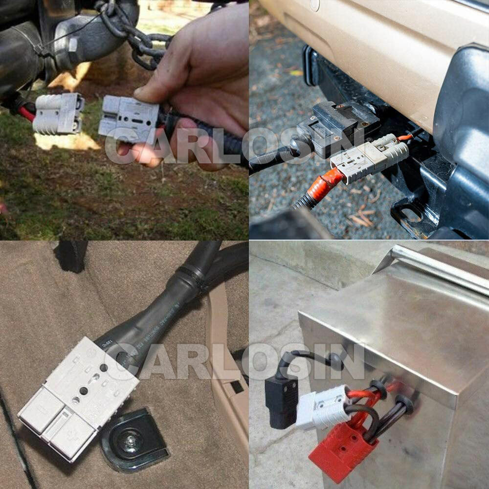 5x Anderson Style Plug Connectors 50AMP 12–24V DC Power 6AWG