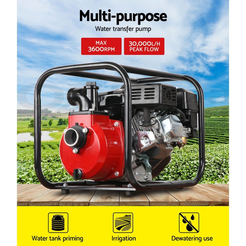 2" High Pressure Petrol Water Pump 8HP Transfer Fire Irrigation