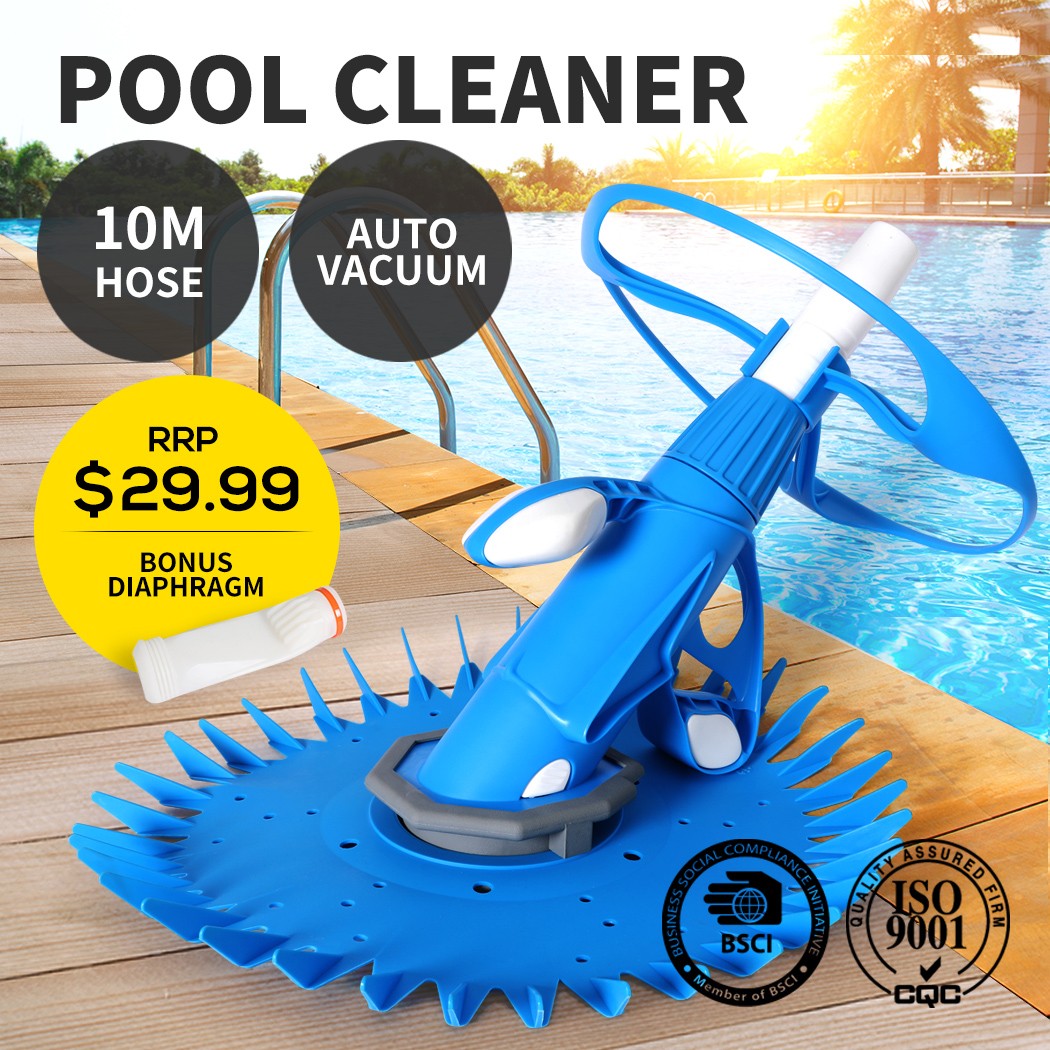 Automatic Swimming Pool Cleaner – Floor & Wall Vacuum with 10m Hose