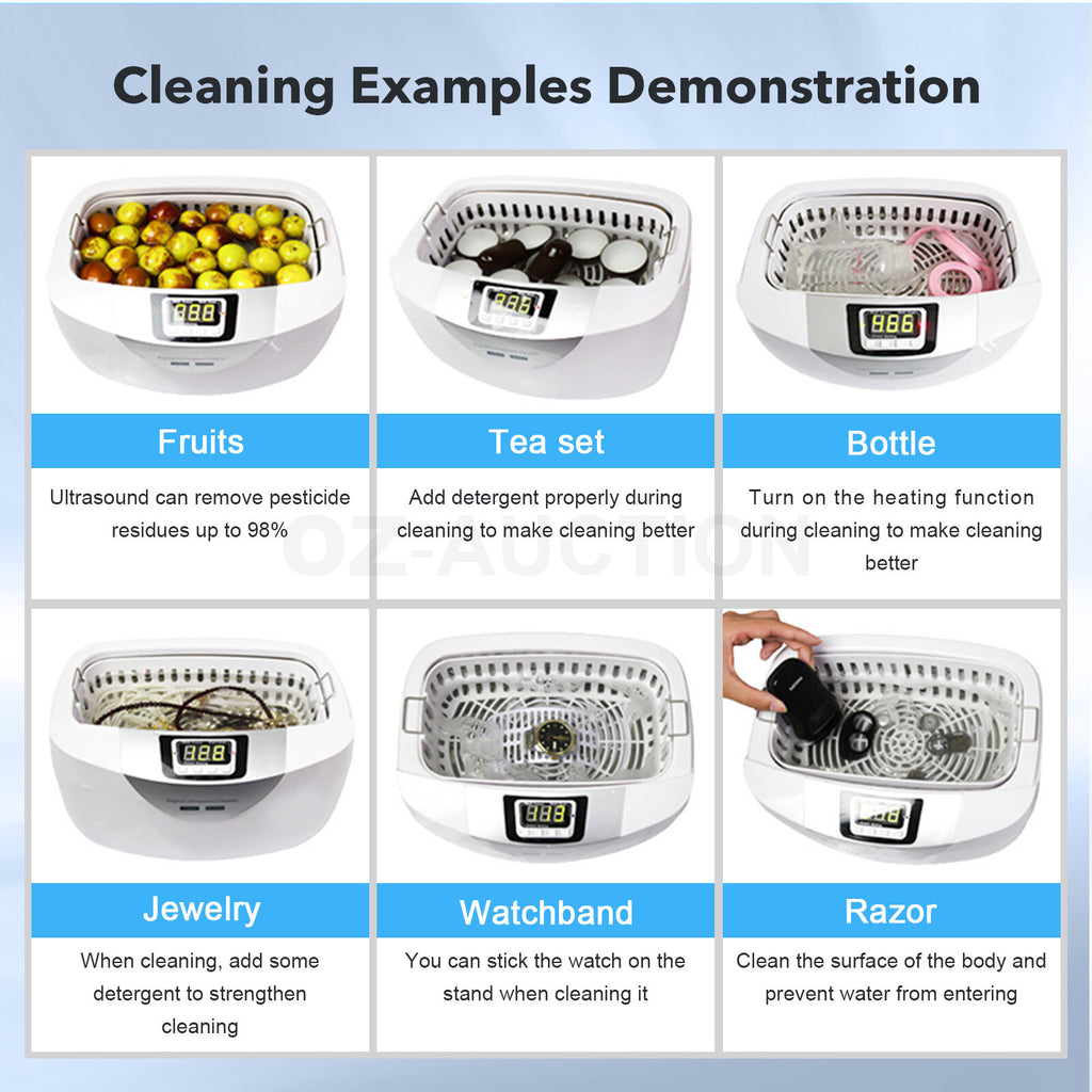Maxkon 600ML Ultrasonic Cleaner – Jewellery & Silver Degassing Tank