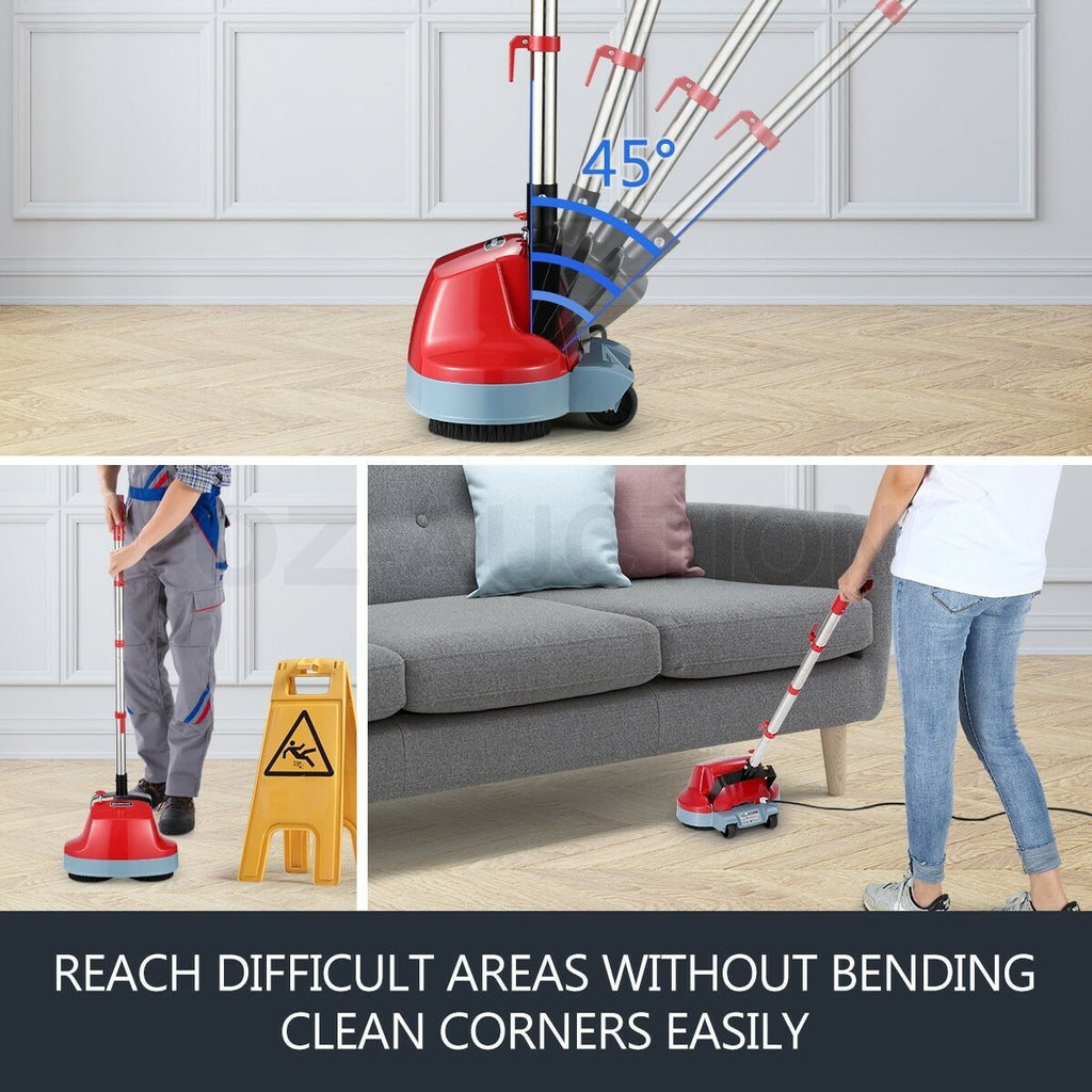 5-in-1 Floor Polisher – Timber, Carpet & Tile Wax Scrubber Buffer Cleaner