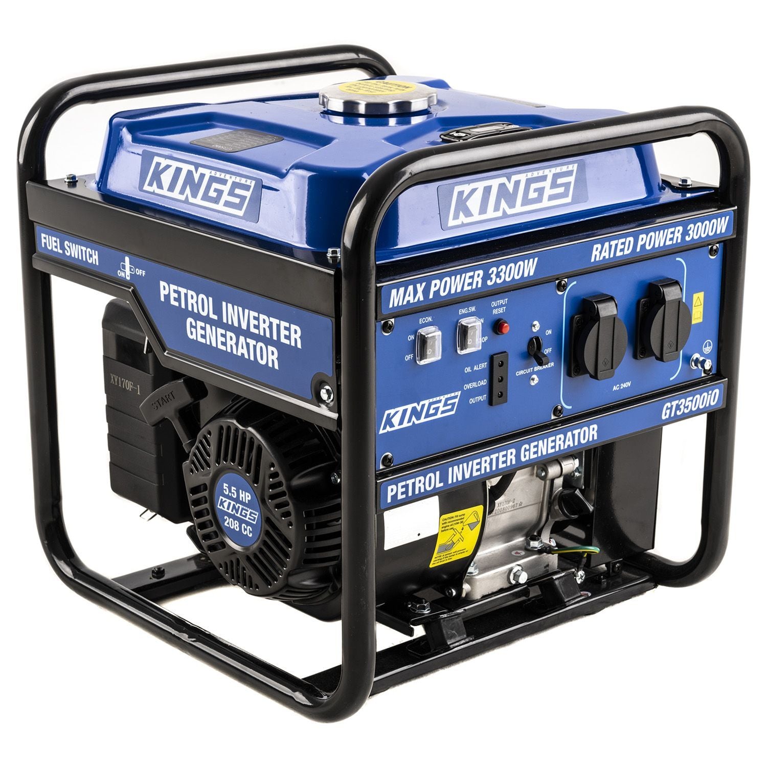 Adventure Kings 3.0kVA Inverter Generator 2Yr Warranty + Cover Portable Camping