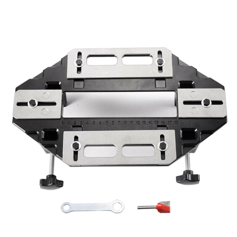 Door Hinge Template Jig Door Lock Cabinet Router Hole Drilling Guide Slot Tool