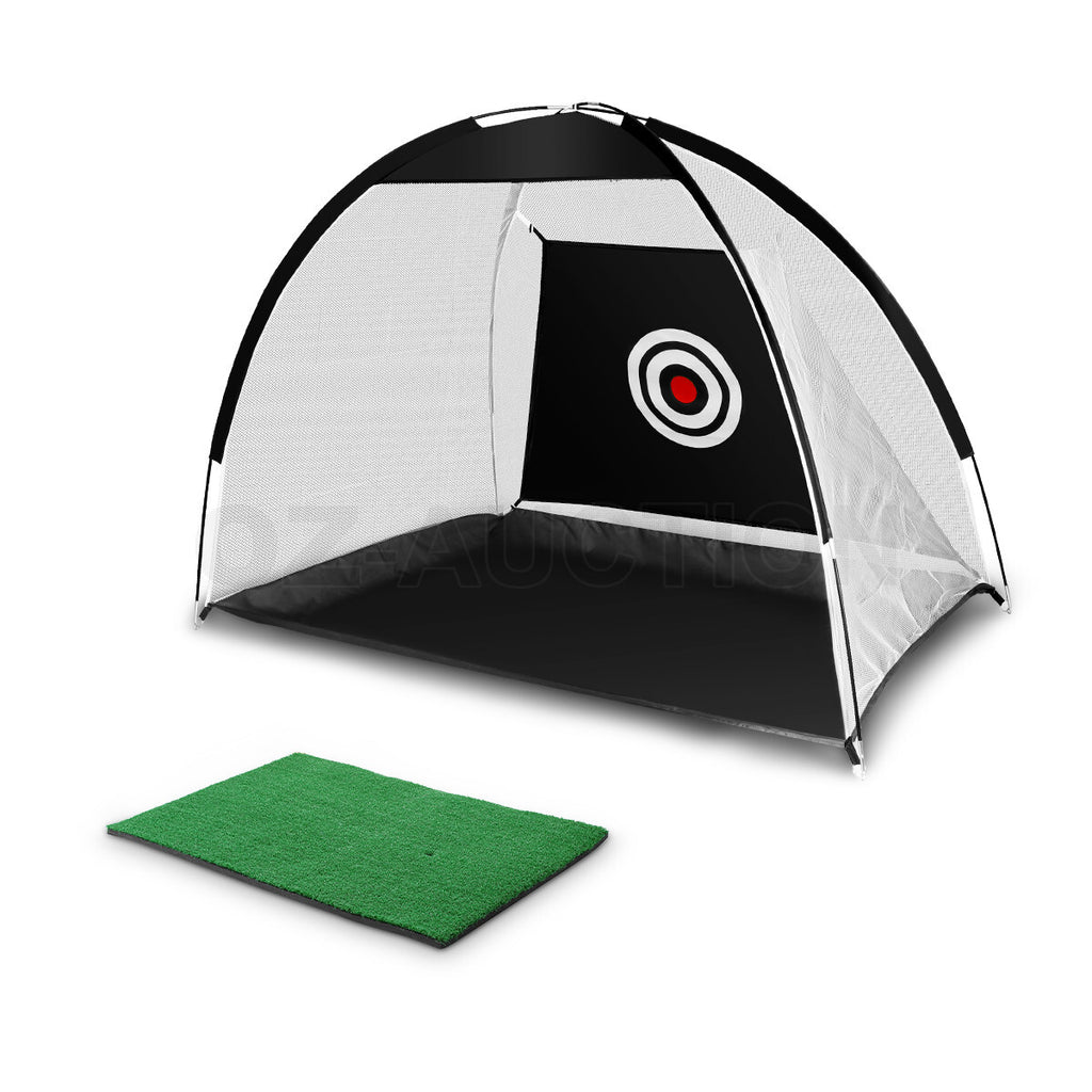 Home Golf Practice Set – Net & Mat for Driving and Chipping