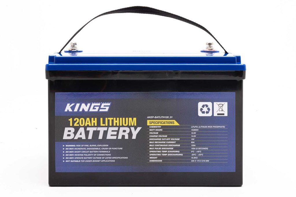 Adventure Kings 12V 120Ah Lithium Battery LiFePO4 3 year warranty