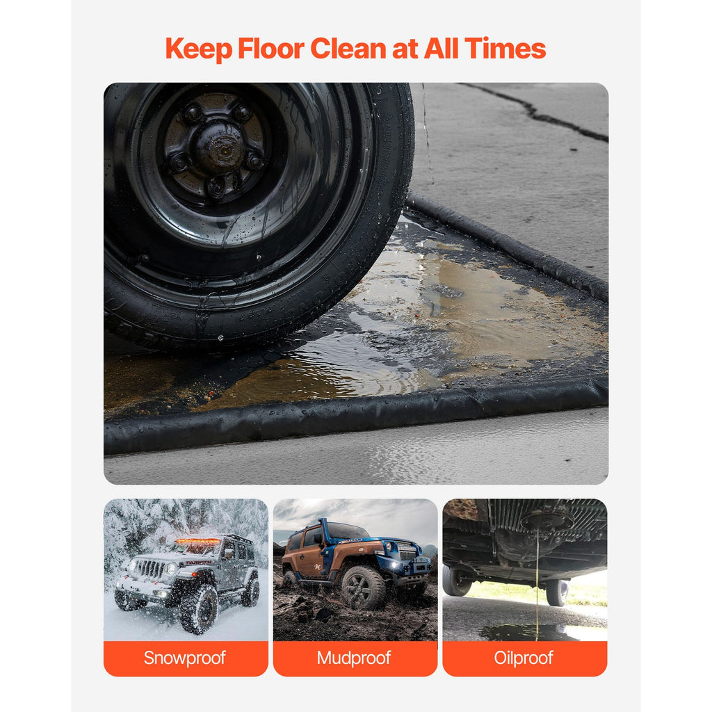 Uimoso Containment Mat with Non-Slip Surface, Waterproof, 2.4x5.5m, Raised Edges