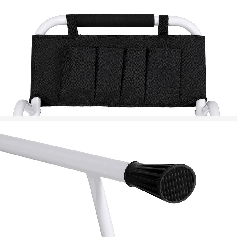 4 Step Ladder Folding Steel Platform Handrails Tool Bag