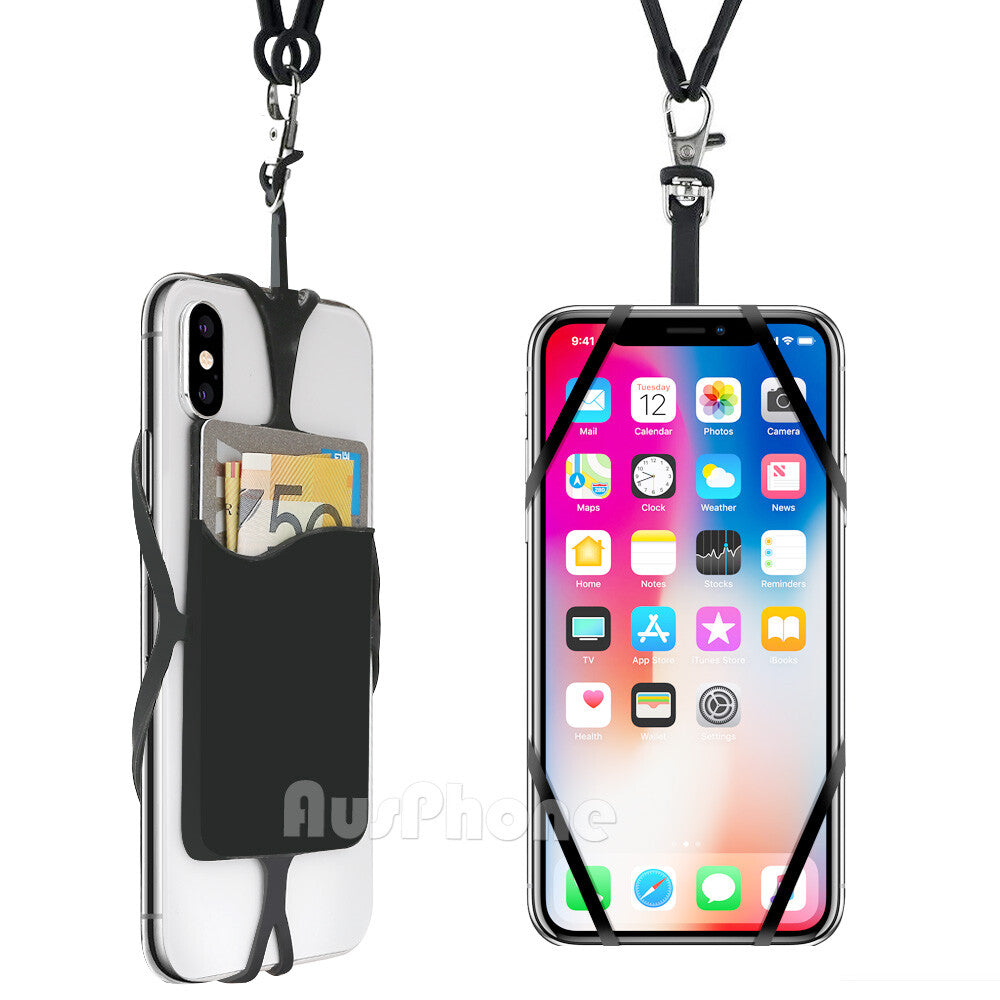 Cell Phone Lanyard Detachable Neck Strap with Case