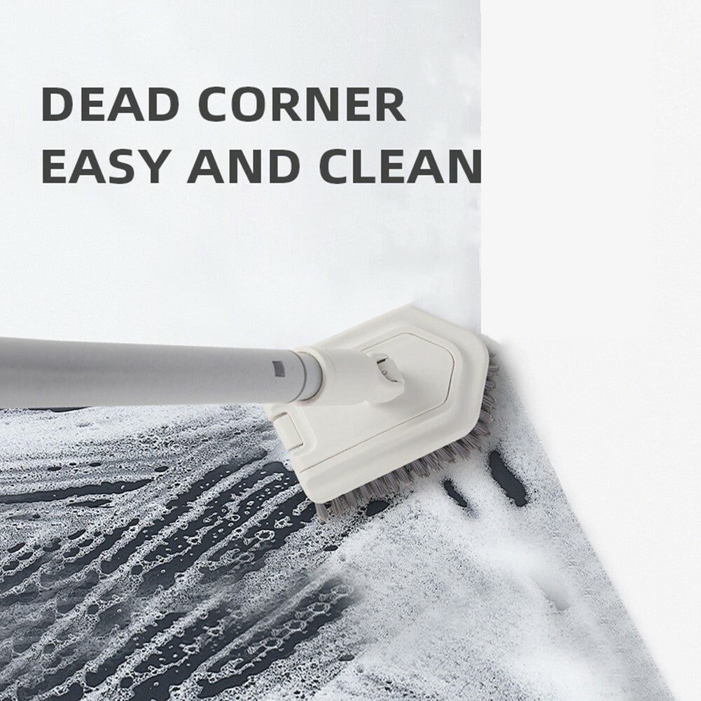 Adjustable Long Handle Floor Brush – Cleaning Tub, Tiles & Glass Walls