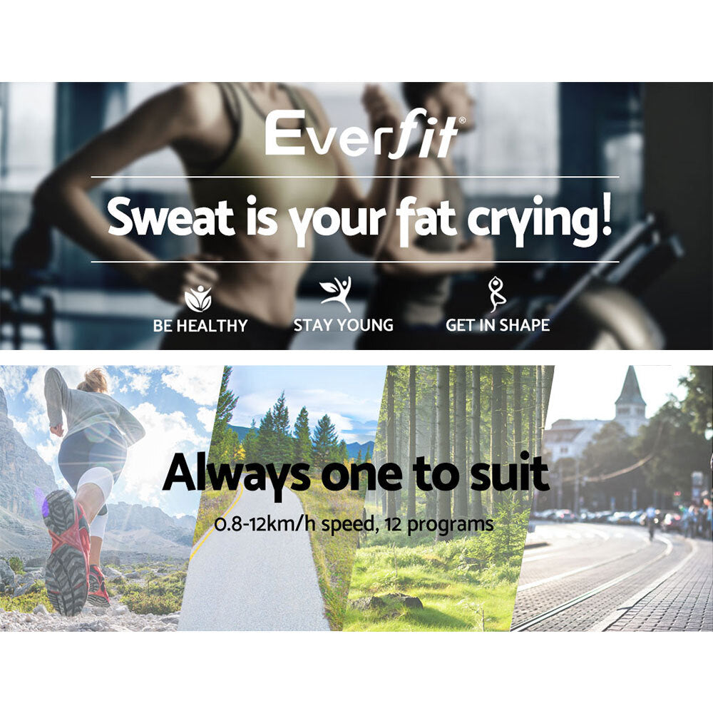 Electric Treadmill Home Gym Fitness Foldable 370mm