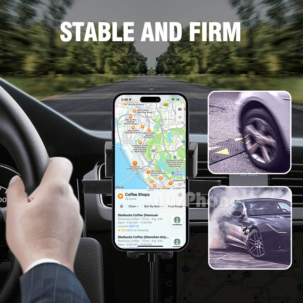 Car Phone Holder Vent Mount 360° Rotation for iPhone Samsung