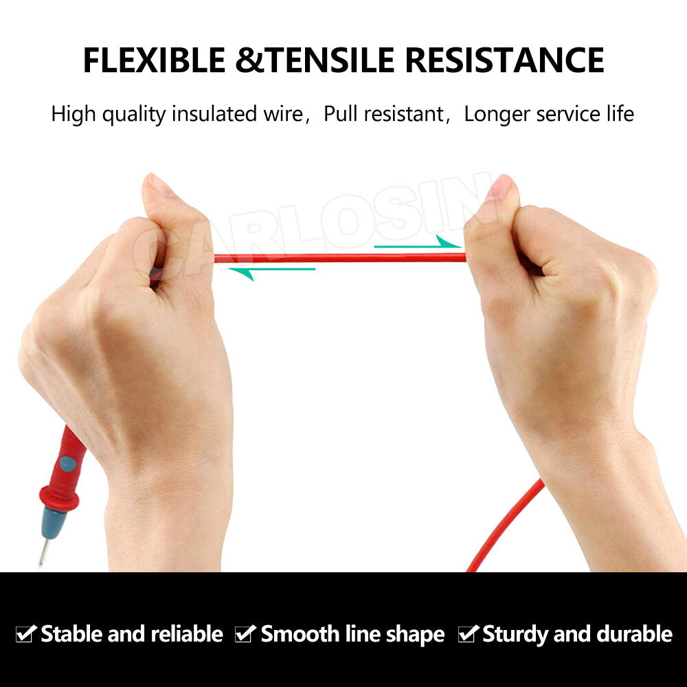 Multimeter Test Leads for Fluke Meter with Alligator Clip Probes 1000V 20A