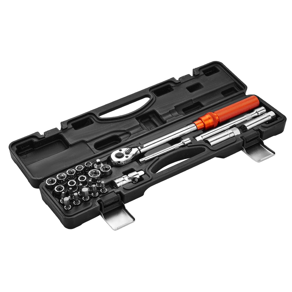Uimoso 3/8 Inch Drive Torque Wrench Set, 5-60 N.m / 3.7-44.3 lbf.ft, 72-Tooth