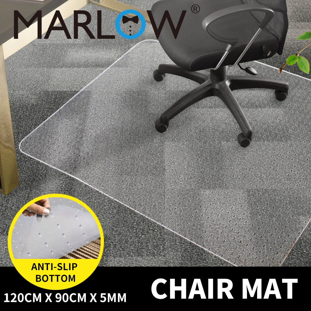 Marlow Chair Mat – Office Carpet Floor Protector 120x90cm