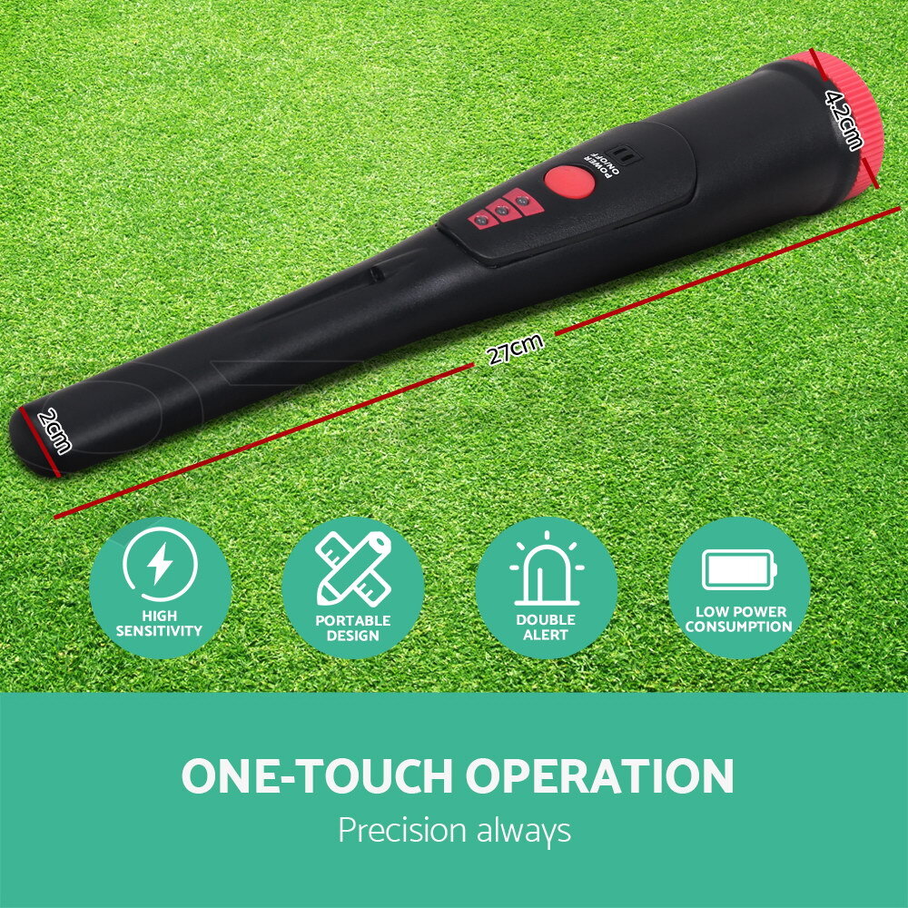 40mm Handheld Metal Detector Pinpointer Waterproof Black