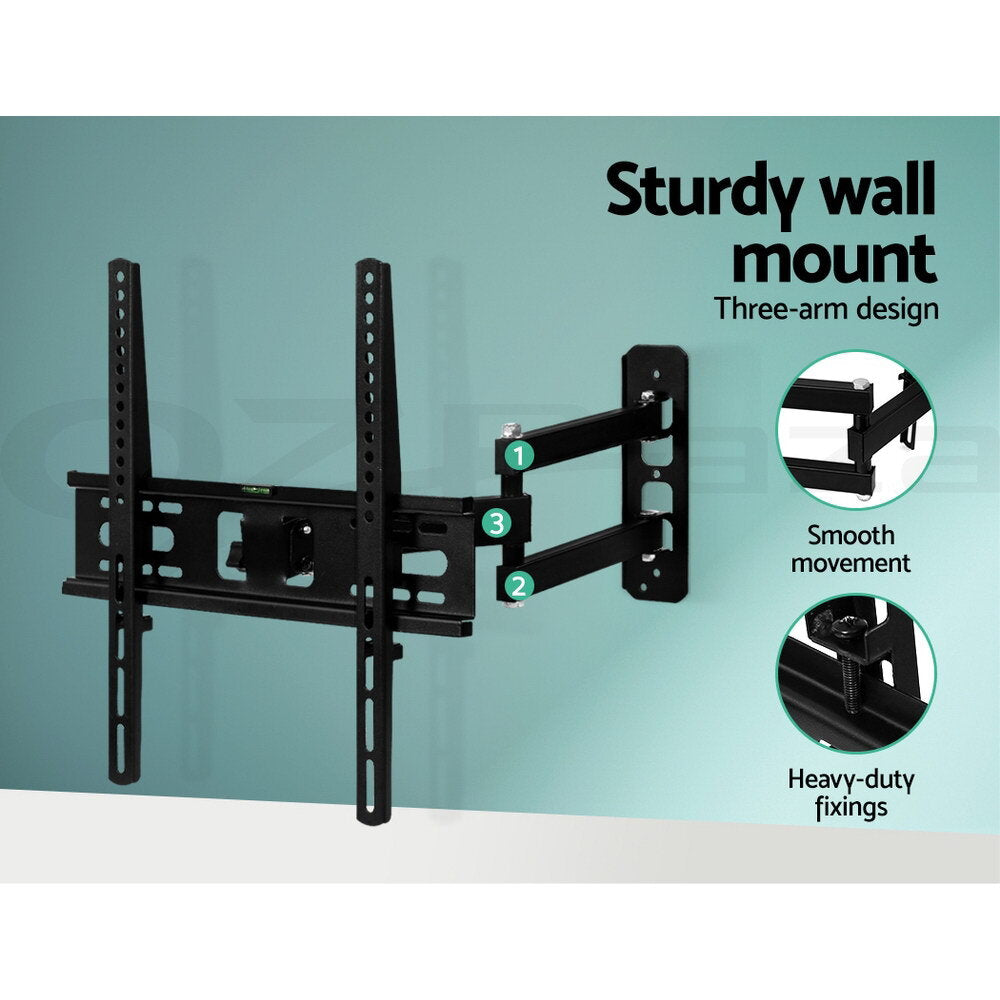23–55" Full Motion TV Wall Mount Tilt Swivel Bracket