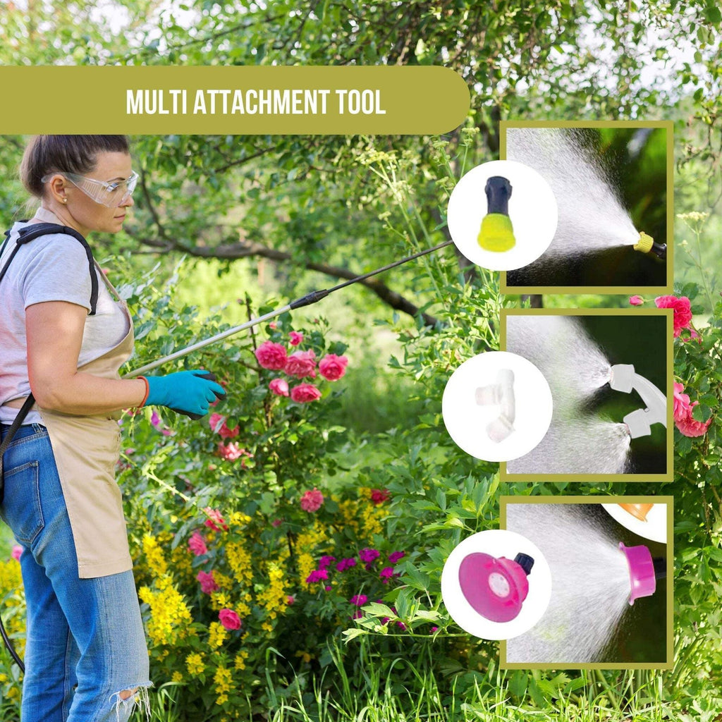 16L Rechargeable Backpack Pressure Sprayer for Garden Use