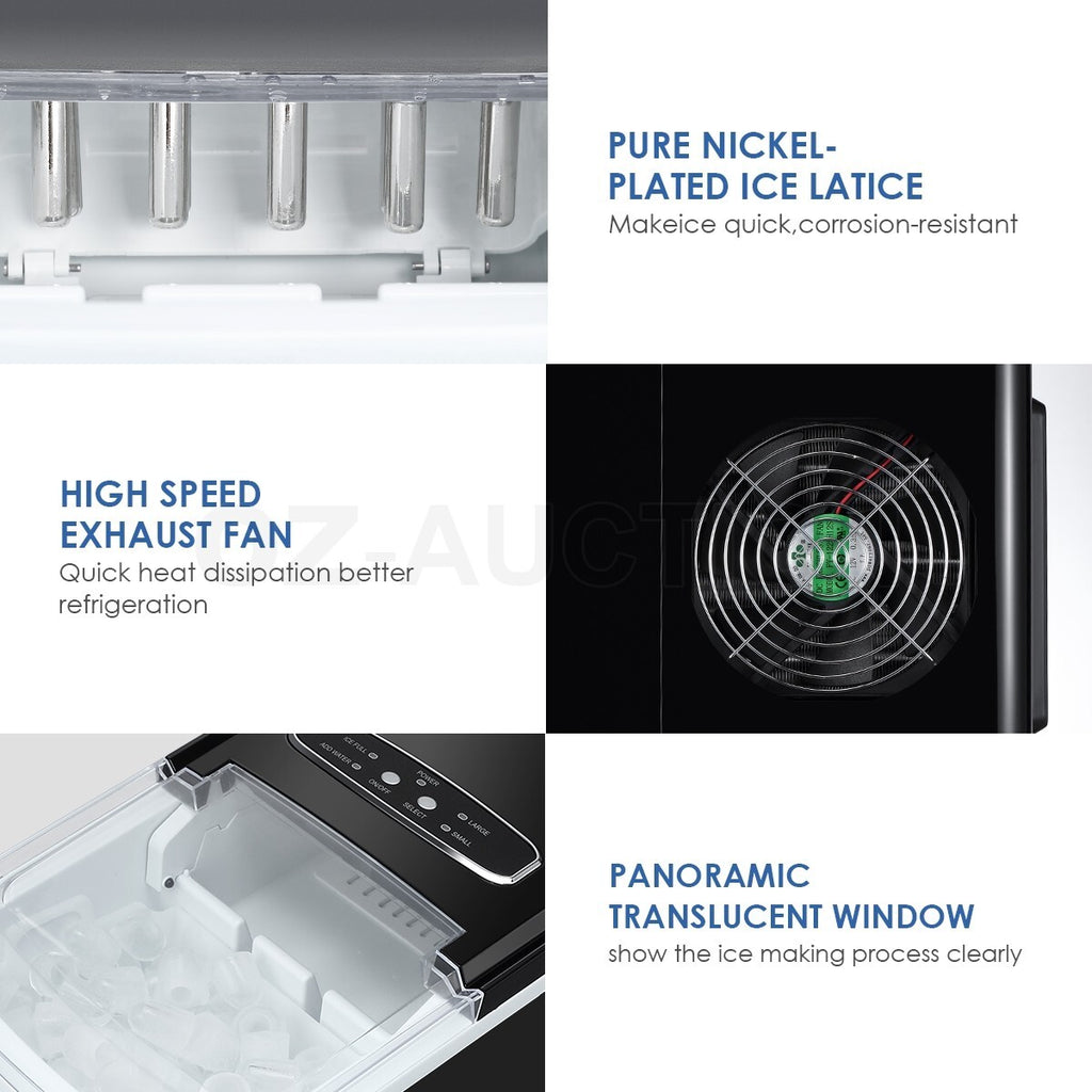 MAXKON 12KG Ice Maker Machine Countertop Commercial 2L Tank