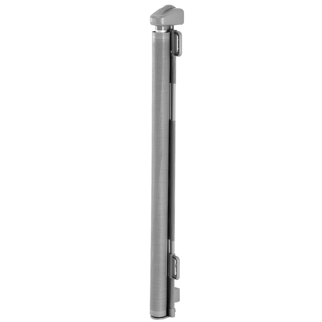 Uimoso Retractable Mesh Gate for Pets and Babies, 1430 mm W, 795 mm Tall, Gray