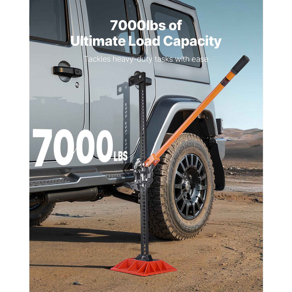 Uimoso 122cm Off-Road Farm Jack Hoist with Base, 3.18 T High Lift for Tractors
