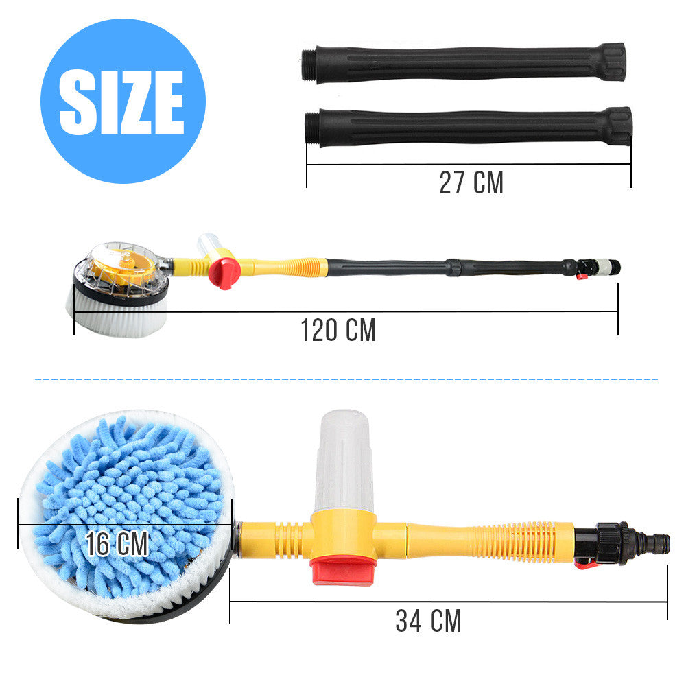 Car Pressure Washer Brush – Rotating Vehicle Cleaning Sponge Tool