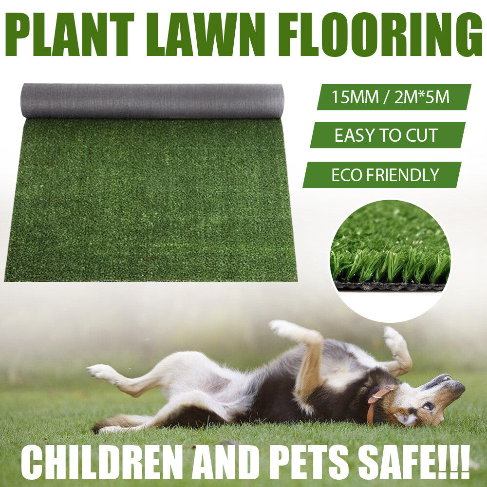2x5M Artificial Grass – Synthetic Turf Lawn Mat Green Flooring