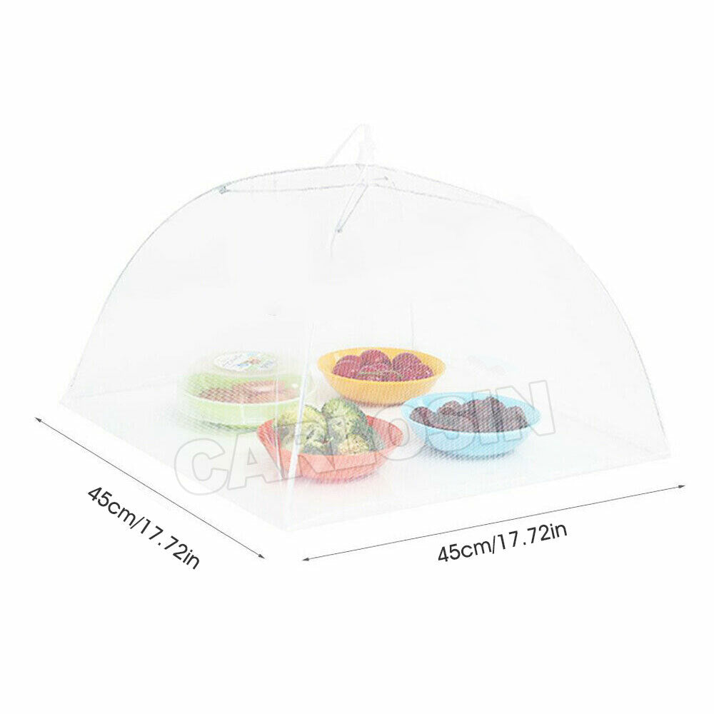 6x BBQ Food Cover Collapsible Pop Up Mesh Fly Wasp Net