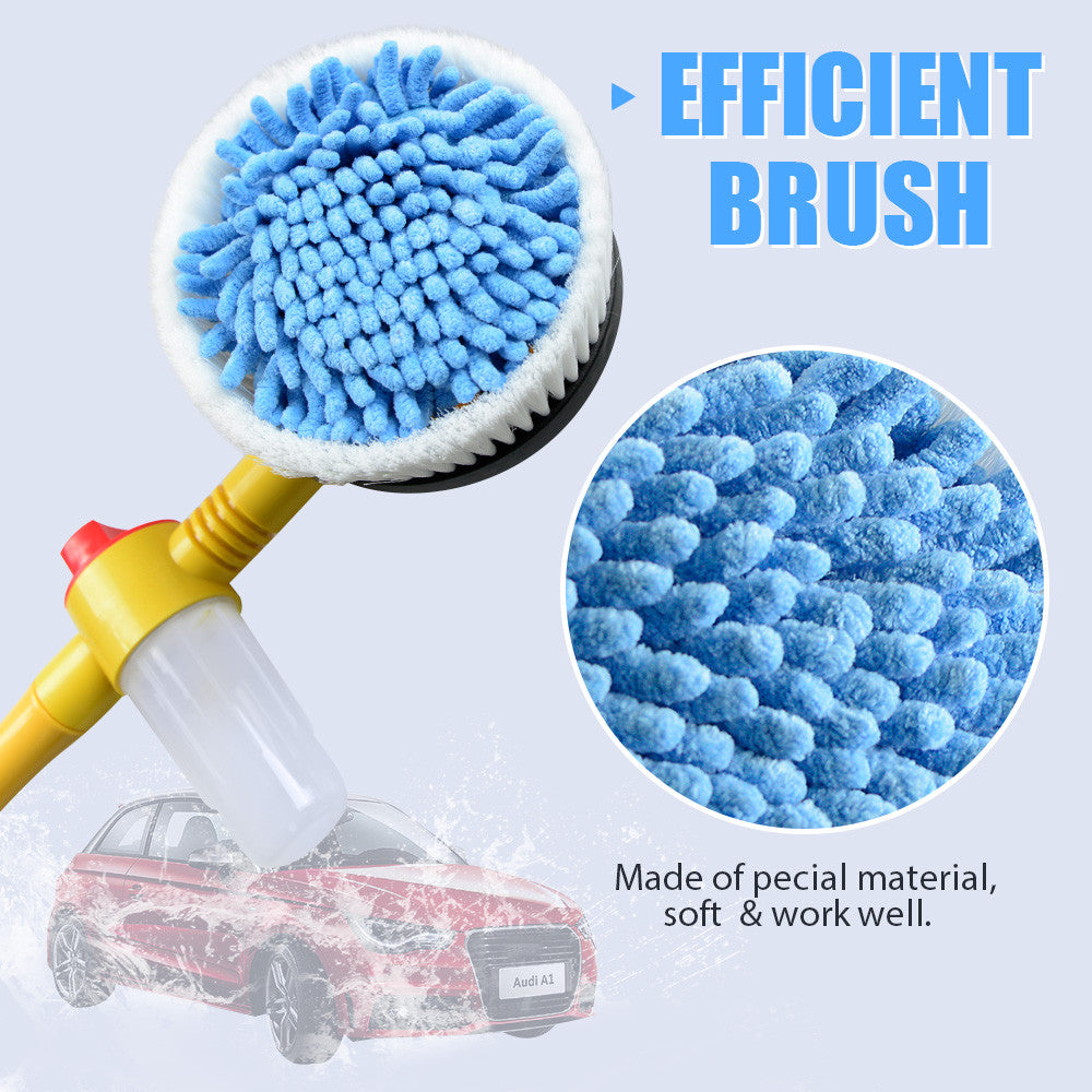 Car Pressure Washer Brush – Rotating Vehicle Cleaning Sponge Tool