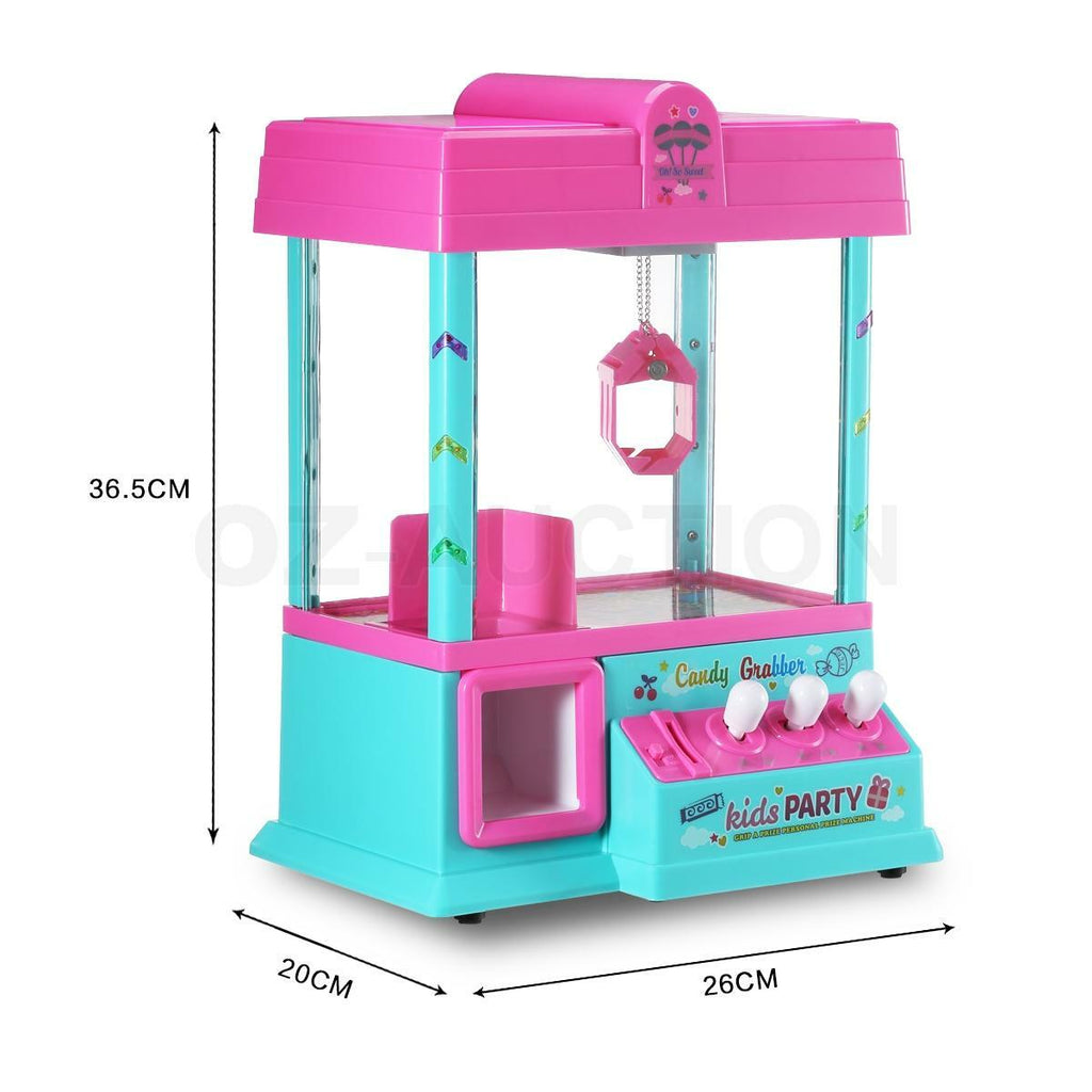 Mini Toy Claw Machine – Arcade Candy Grabber with LED Lights & Music