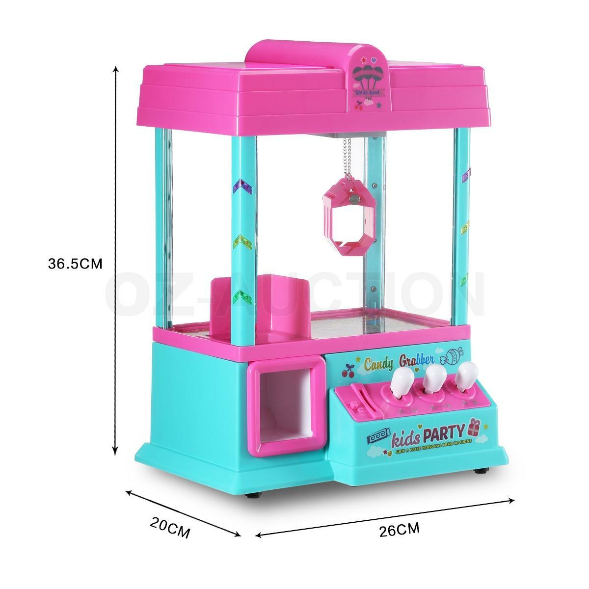 Mini Toy Claw Machine – Arcade Candy Grabber with LED Lights & Music