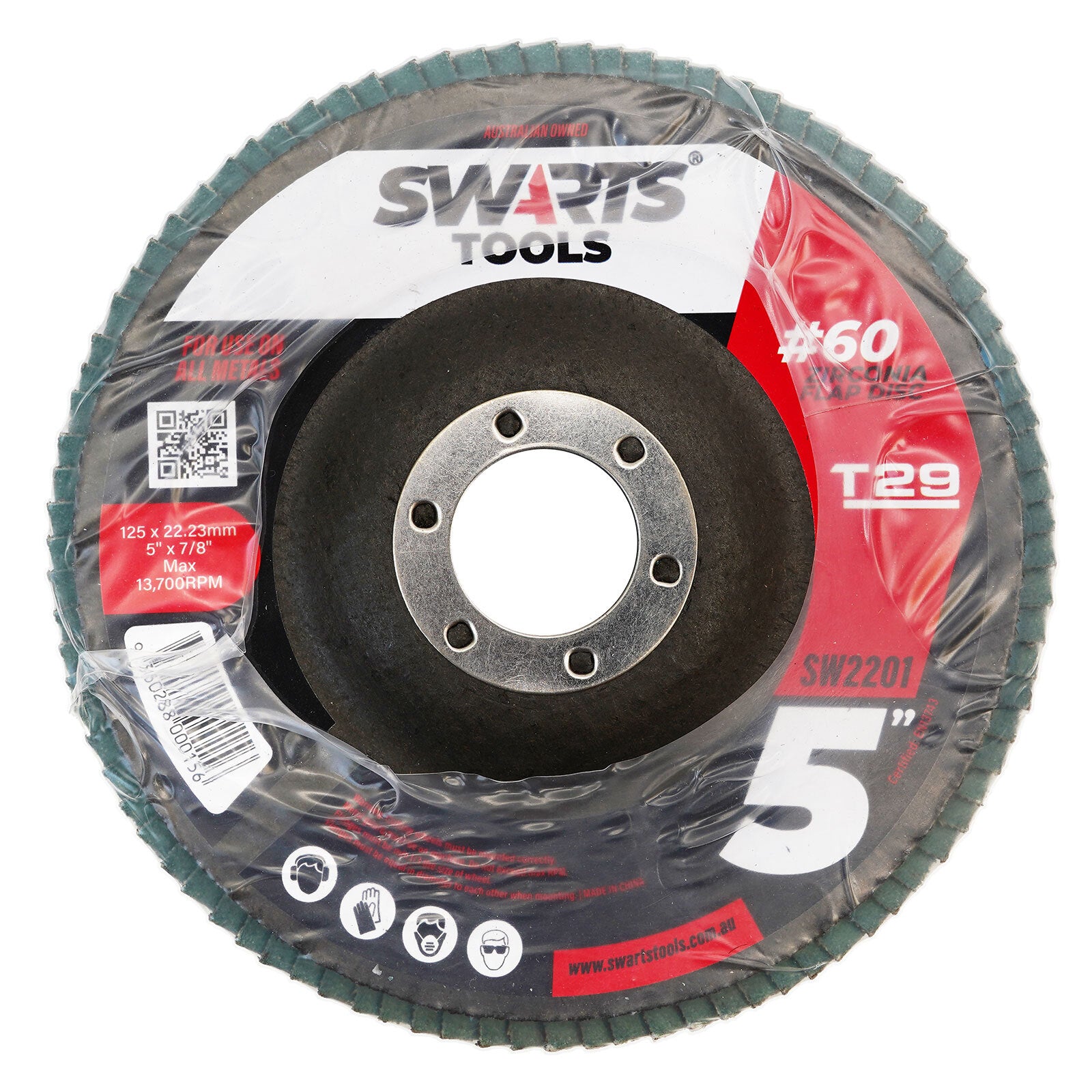 5" 125mm Zirconia Flap Disc – Grinder Sanding Disk for Metal