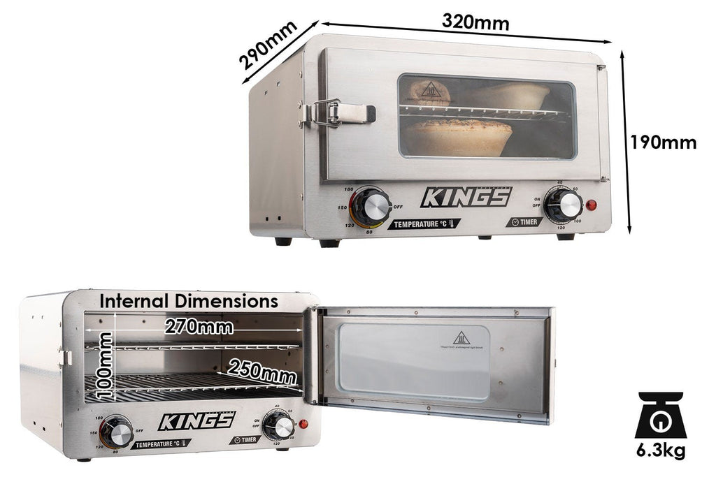 Kings 12V Travel Oven + 12V Travel Sandwich Press |Toasties |Grill