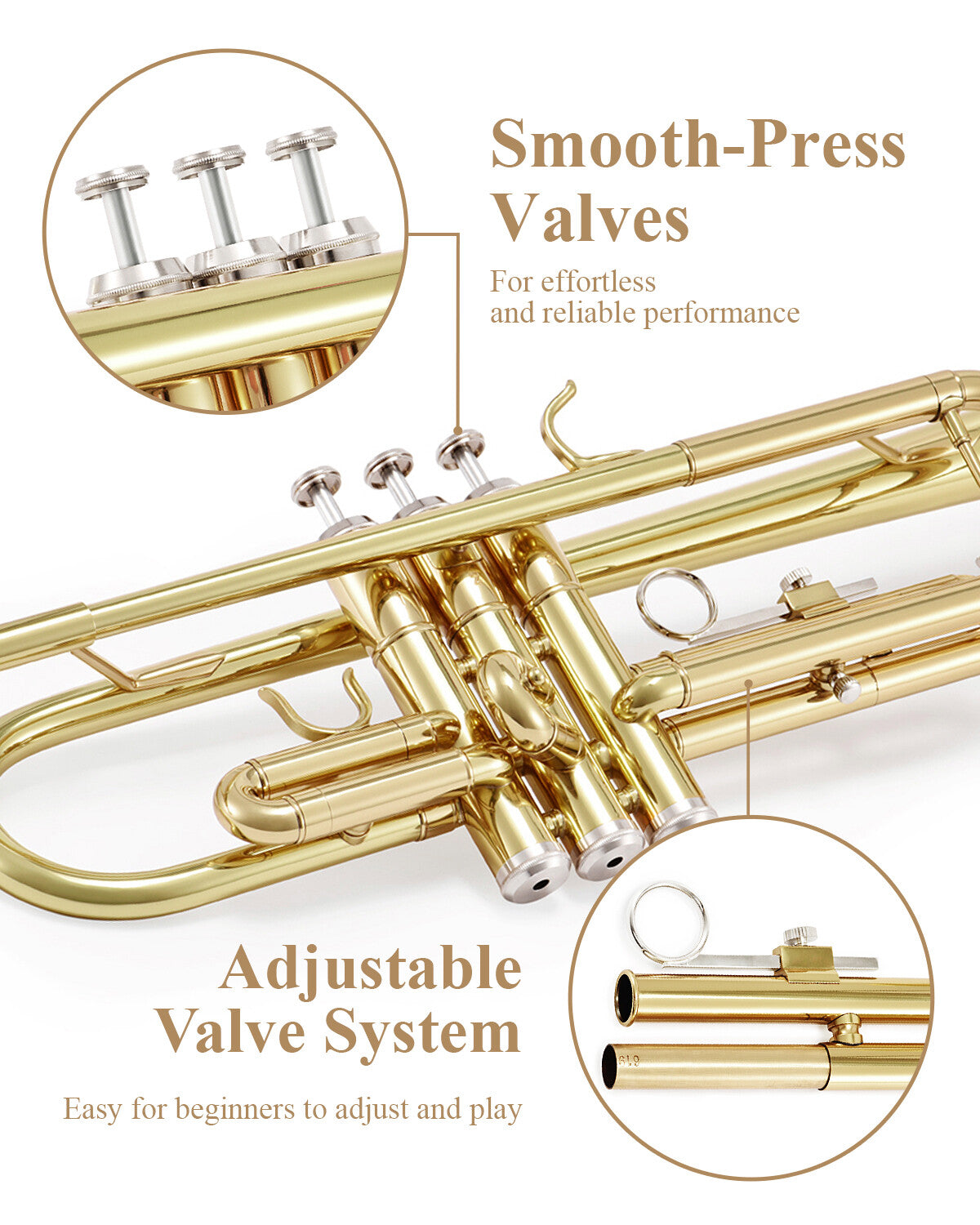 Bb Trumpet Student & Intermediate Concert Band Trumpet