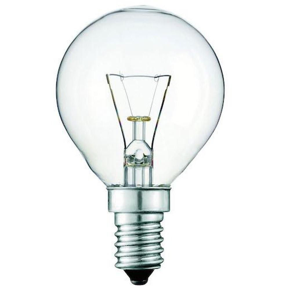 E14 Oven Light Bulb 40W 300°C G45 Clear SES