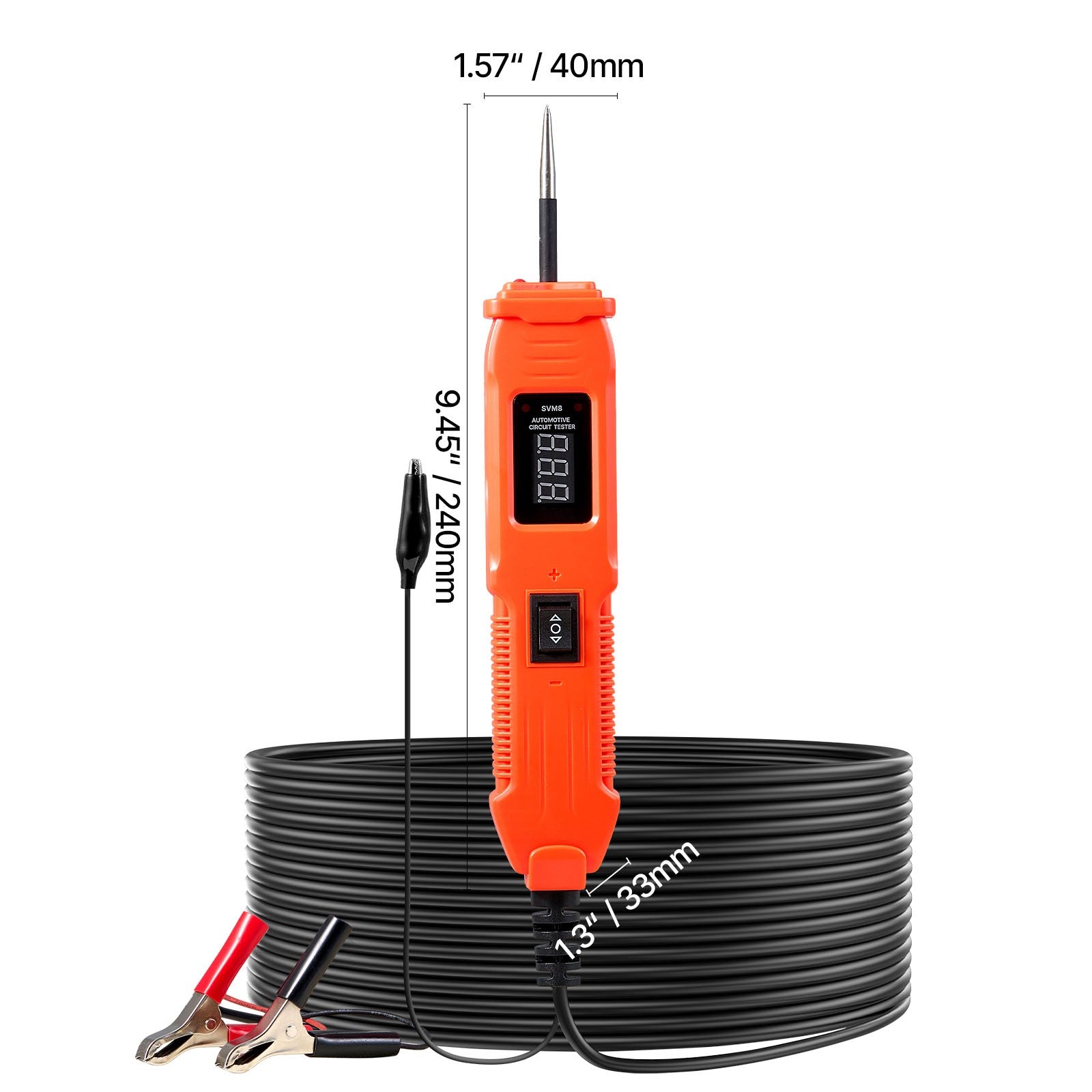 Uimoso Automotive Circuit Tester 6-36V DC Voltage Probe with LED Display