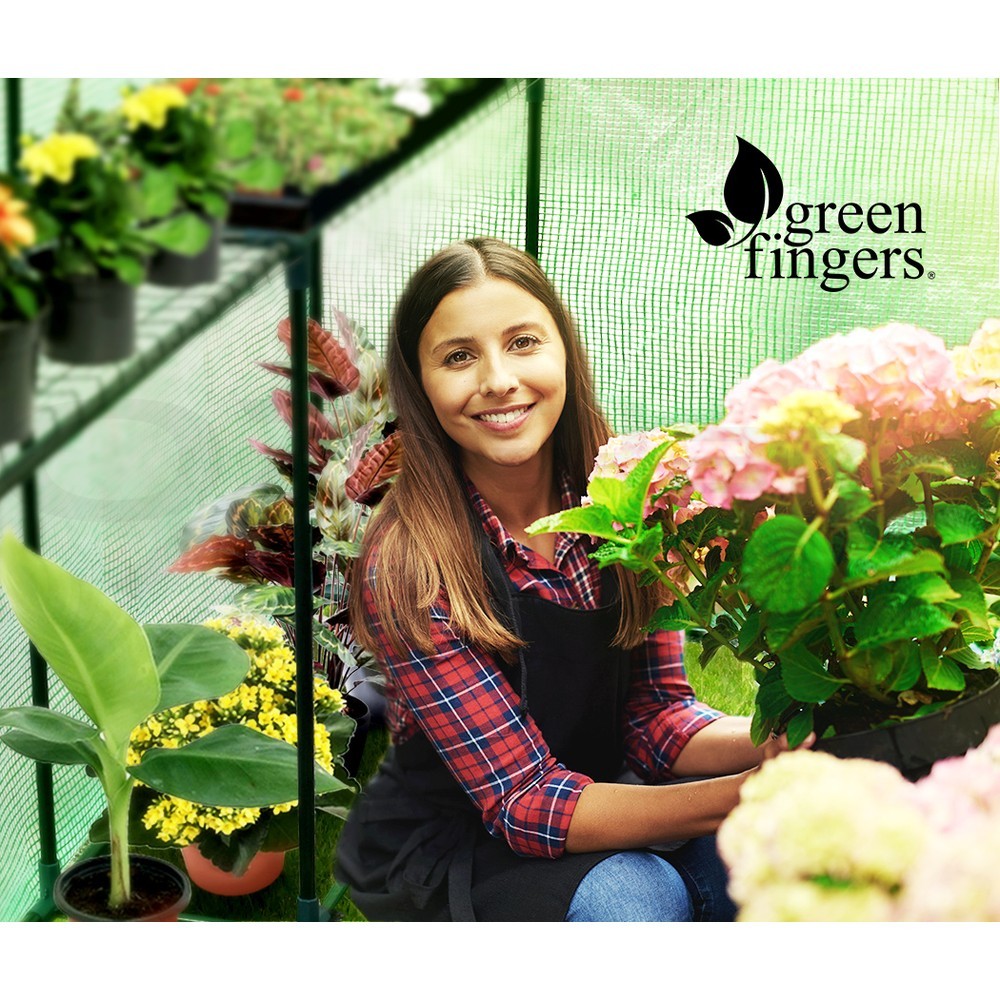 Walk-In Greenhouse Tunnel 4 Shelves Plant 1.9x1.2x1.9m