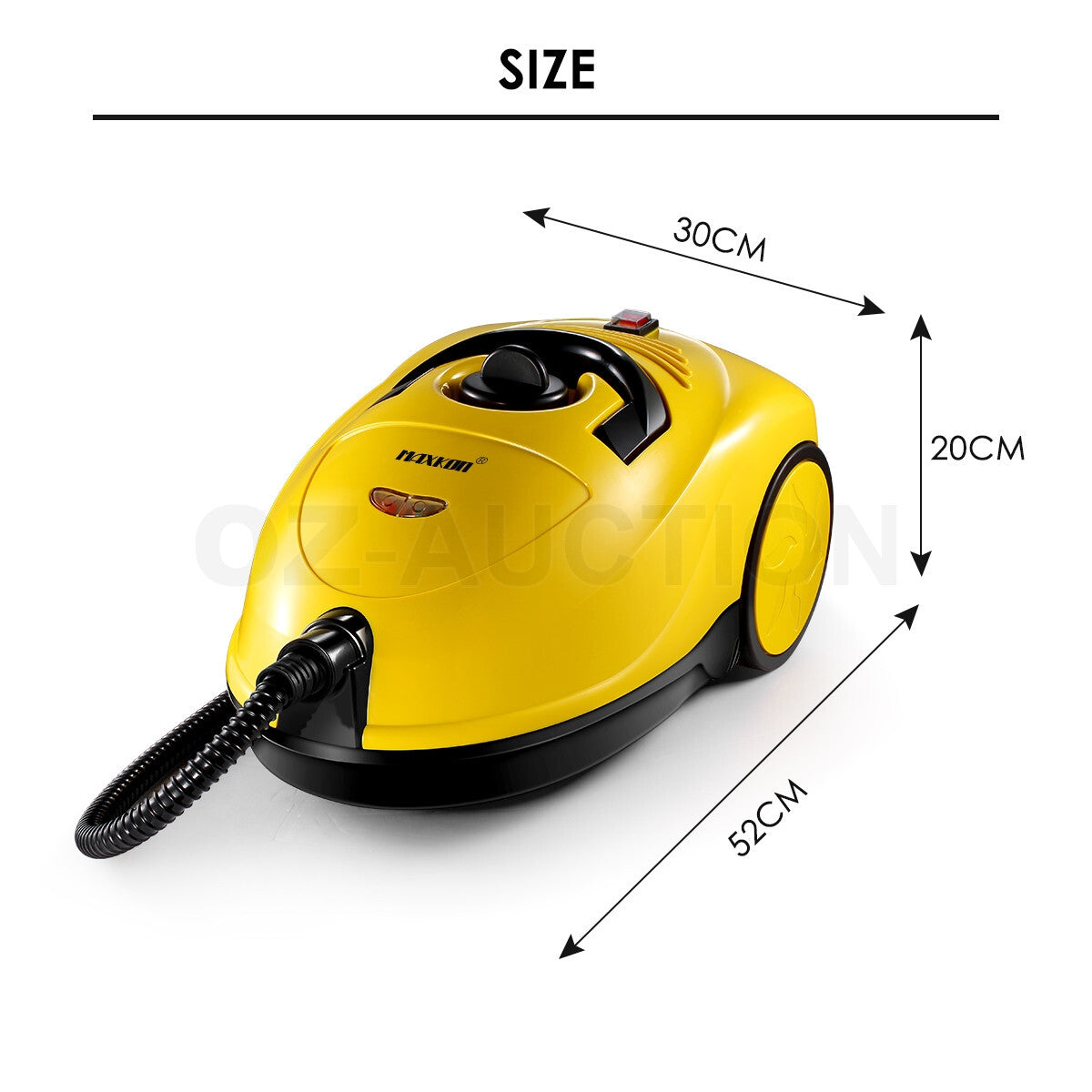 Maxkon 13-in-1 Steam Mop – High Pressure Floor & Carpet Cleaner, 3.4L Dual Tank