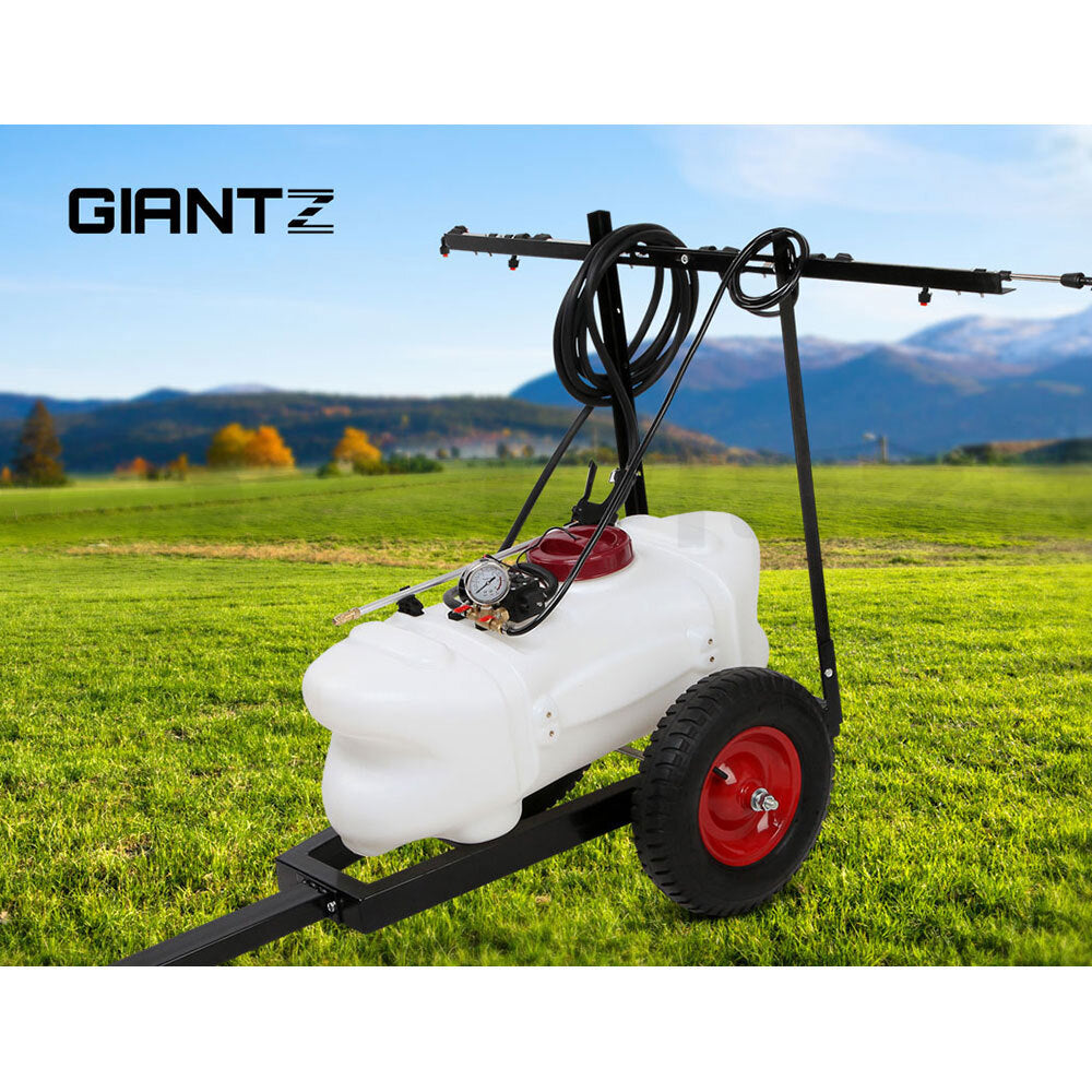 60L Weed Sprayer Spot Sprayer ATV Trailer Garden 1.5M Boom
