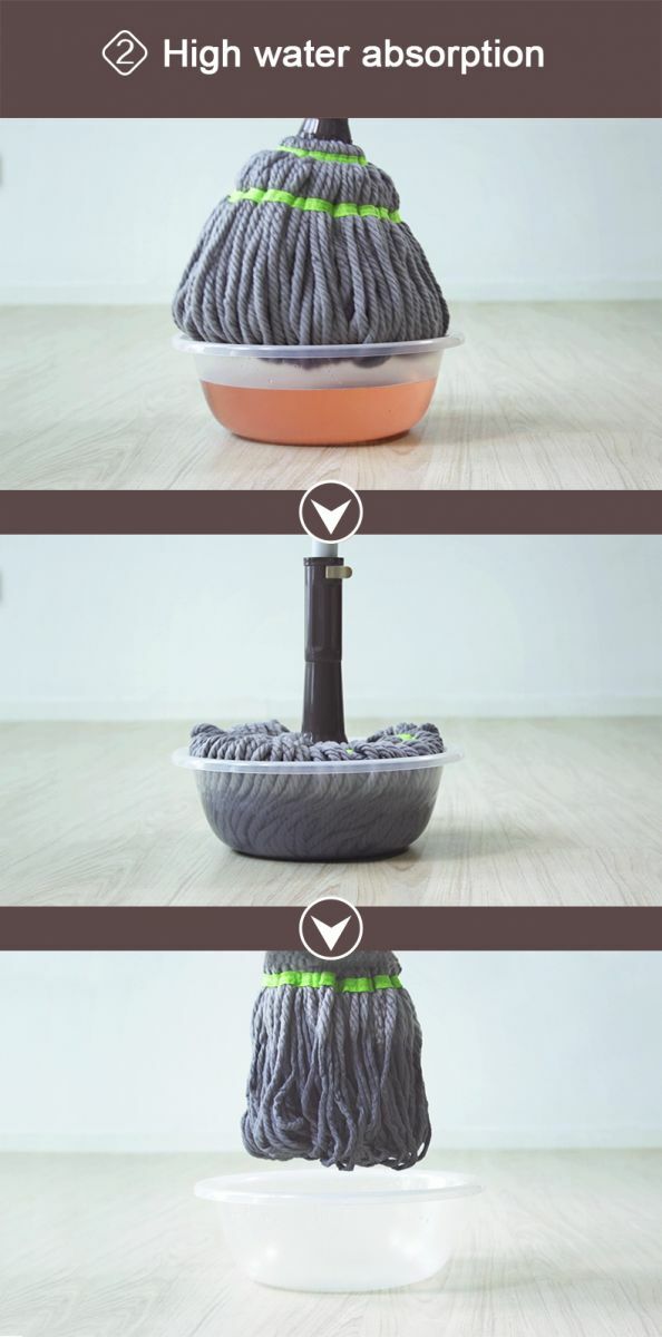 Torque Hands-Free Mop – Microfiber Twisting Mop for Hardwood & Tile